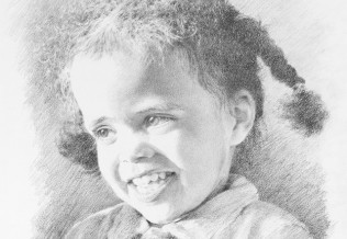 'Talisa', Graphit, 34 x 45